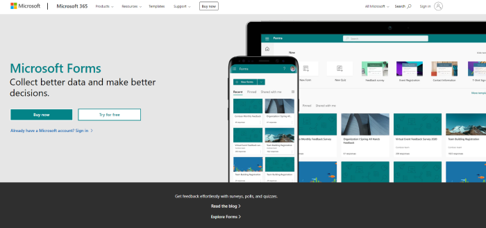 Microsoft Forms- Free Survey Maker