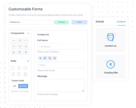 customizable forms