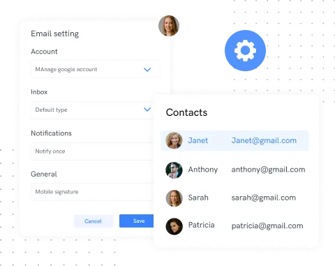 create and update contacts
